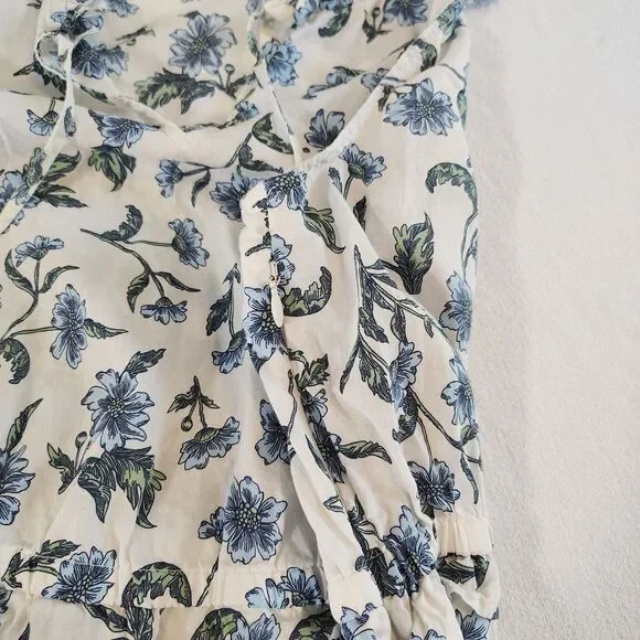 J.Crew Women's Floral Tiered Midi Dress Preppy Coastal Flowy Beachy Ruffles 10 - Picture 6 of 11